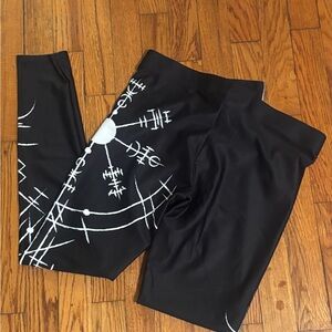 Black Graphic Women's Leggings